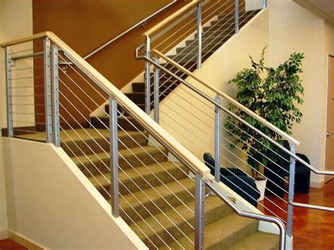 An Image Of Stairs And Railings In A Home Or Office Setting With The