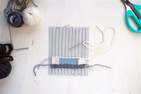 Weaving On A Cardboard Loom · How To Make A Needlecraft · Needlework On