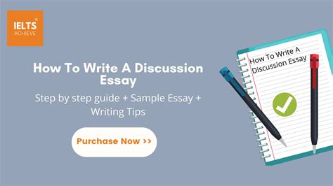 How To Write A Discussion Essay
