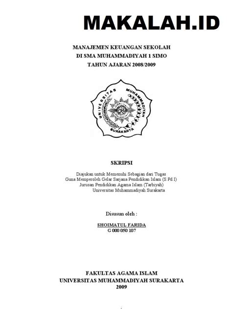 19++ Contoh Judul Makalah Tentang Pendidikan Agama Islam | My Makalah