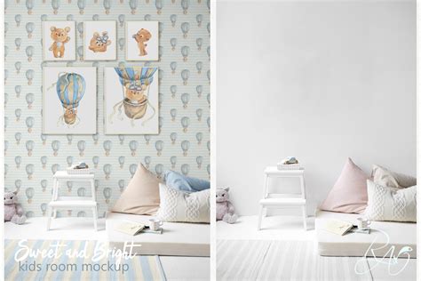 Take a look at these 20 best patterns for. PSD Nursery mockup Kids room mockup | Creative Photoshop ...