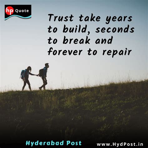 Trust Takes Years To Build