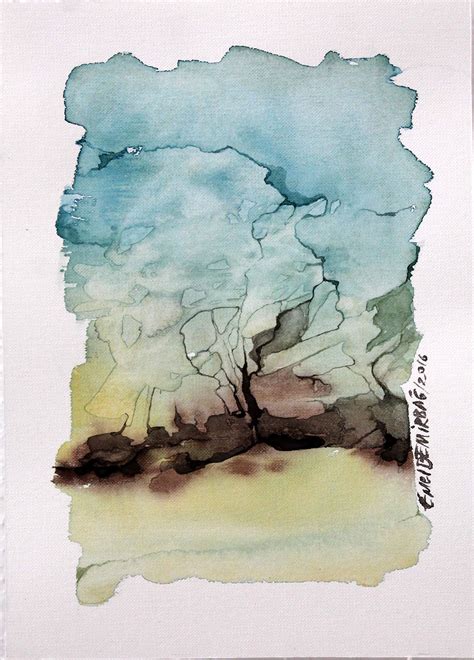 Watercolor Landscape Painting Abstract Watercolor On Behance