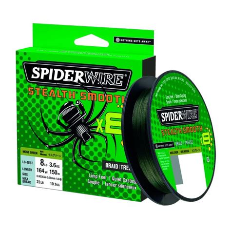 Spiderwire Stealth Smooth Moss Green Fletline Effektlageret Aps