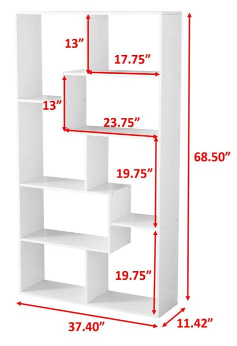 Mainstays Modern 8 Cube Bookcase White