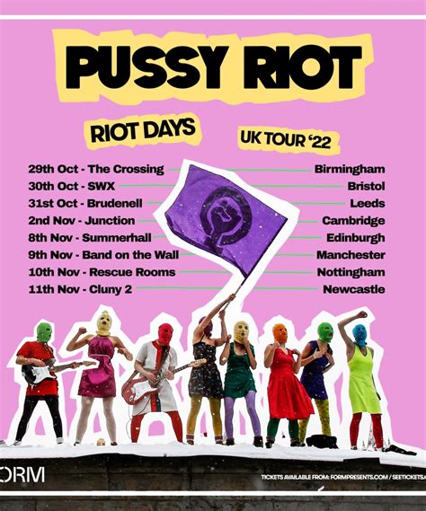 Pussy Riot Riot Days Uk Tour 2022 30 October 2022 Swx Bristol