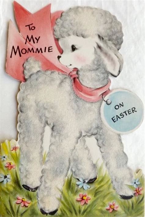 27 Best Lambs Vintage Easter Cards Images On Pinterest