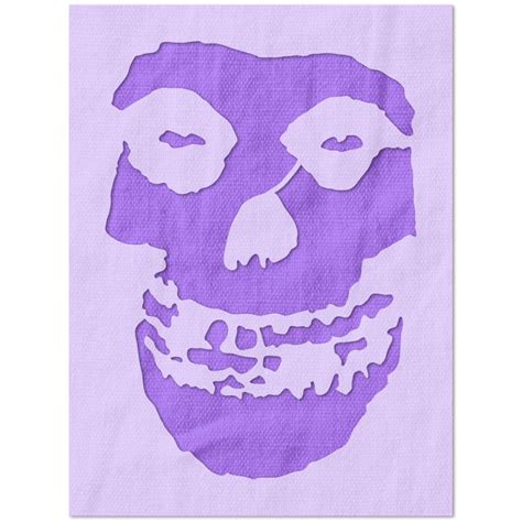 Misfits Crimson Ghost Skull Stencil Stencil Stop