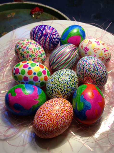 Sharpie Easter Eggs Huevos De Pascua Huevos Decorados Huevos
