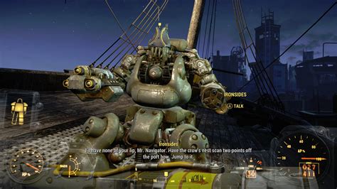 After the repair, talk to the navigator. Fallout 4 Guide - Last Voyage of the USS Constitution ...