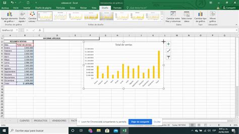 Manejo De Herramientas Para El Diseño Y Creación De Gráfico En Excel