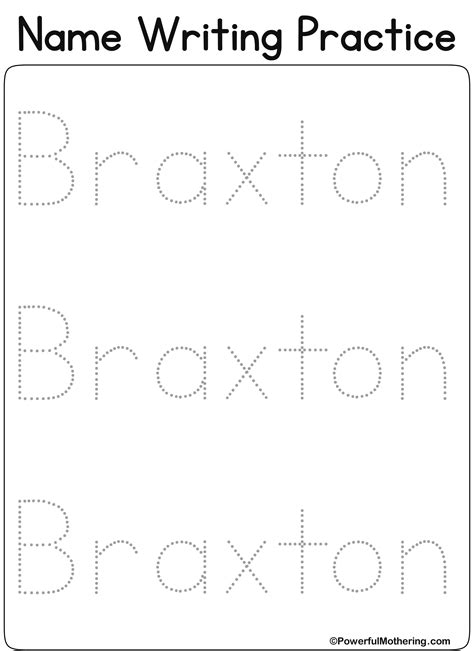 Free Printable Tracing Name