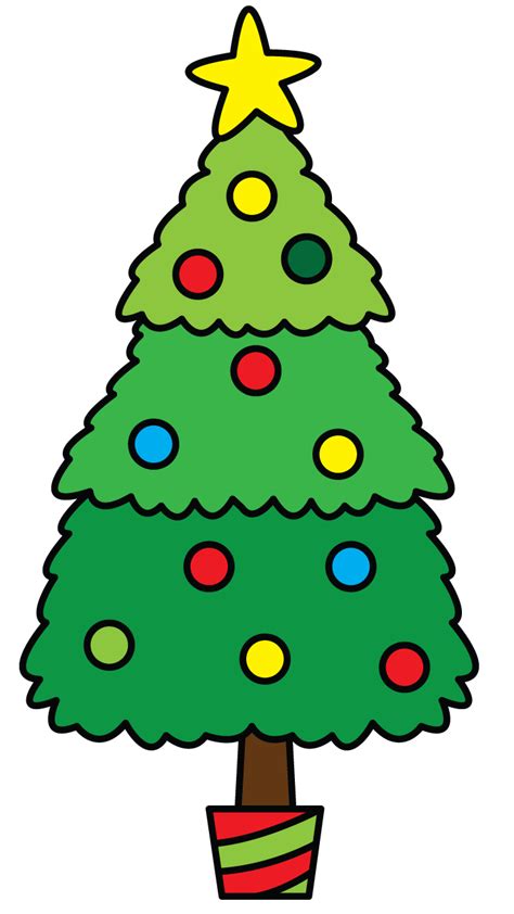 Christmas Tree Drawing Easy  Free download on ClipArtMag