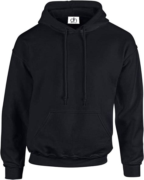 New Black Adult Unisex Pullover Heavy Blended Hooded Sweatshirt Hoodies