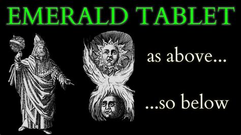 What Is The Emerald Tablet Of Hermes Trismegistus Origins Of Alchemy