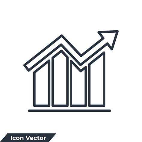 Bar Graph Icon Logo Vector Illustration Statistics Symbol Template For