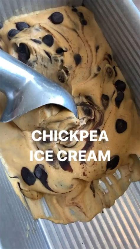Chickpea Ice Cream Recipe Video Dairy Free Recipes Vegan Recipes Vegan Desserts Healthy