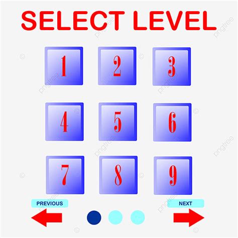 Levels Game Clipart Transparent Png Hd Select Game Level 3d Design