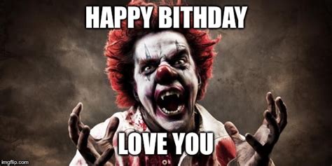 Happy Birthday Scary Clown  Free Download Vector Psd And Stock Image