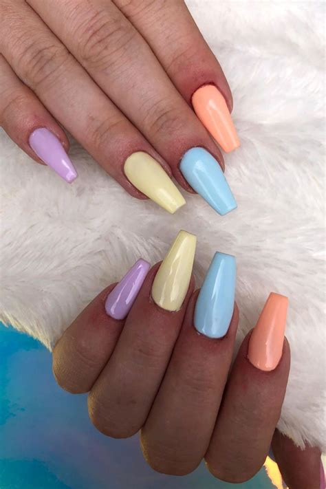 Spring Nails Different Colors Daily Nail Art And Design