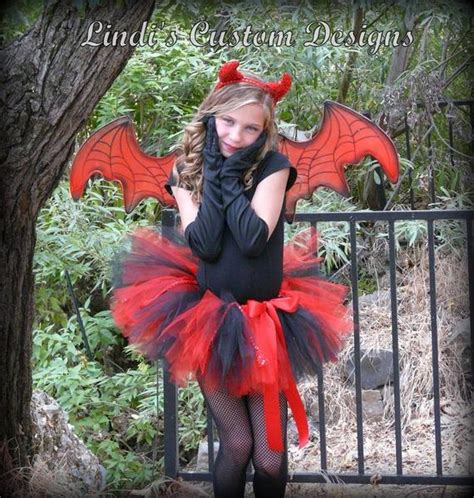Child Teen Adult Devil Tutu Costume Little Devil Halloween