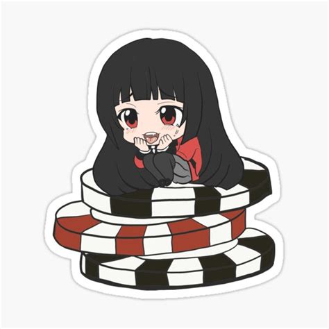 Kakeguri Yumeko Chibi Sticker For Sale By Jenartfart Redbubble