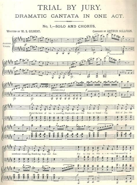 Trial By Jury And Hms Pinafore Vocal Score By W S Gilbert Arthur Sullivan Good