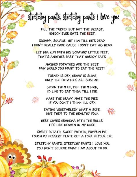 Funny Thanksgiving Poems to Whet Your Appetite - TGIF - This Grandma is Fun