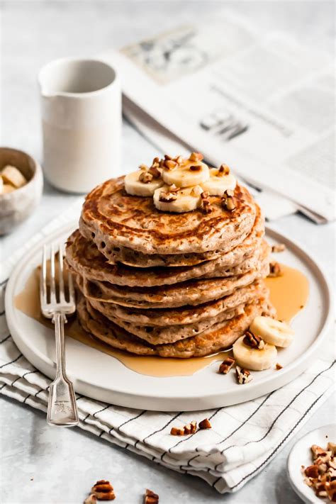 Favorite Fluffy Whole Wheat Pancakes Recipe In 2020 Wheat Pancakes