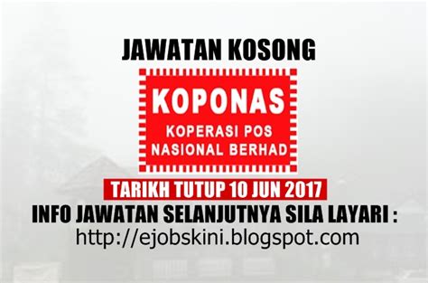 **untuk pembesaran gambar, klik pada gambar, klik kanan > view image. Jawatan Kosong Koperasi Pos Nasional Berhad (KOPONAS) - 10 ...