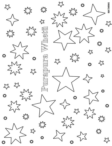 Matariki Stars Template Printable