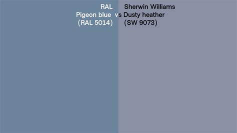 Ral Pigeon Blue Ral 5014 Vs Sherwin Williams Dusty Heather Sw 9073