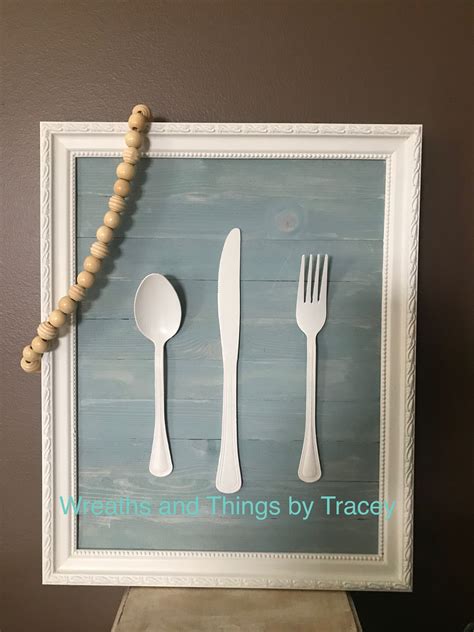 Framed Spoonknifefork 2019 Wreaths And Things By Tracey Spoon