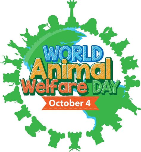 World Animal Welfare Day October 4 9204378 Vector Art At Vecteezy