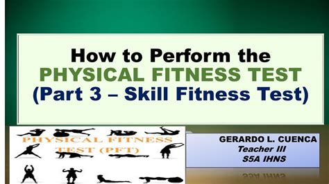 Physical Fitness Test Skill Related Fitness Test Youtube