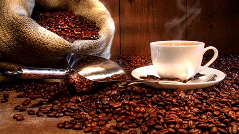Wallpaper Coffee Drinks Cup Saucer Coffee Beans 3840x2160 Uhd 4k