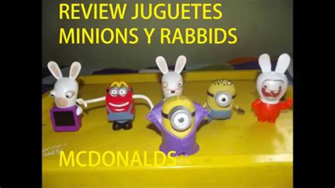 Minions Y Rabbids Mcdonalds Juguetes Review Amarucho572 Youtube