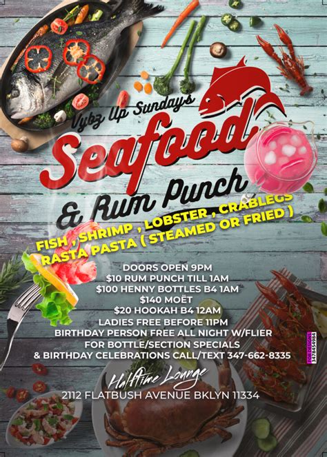 Seafood Party Menu Front Alist Media Group