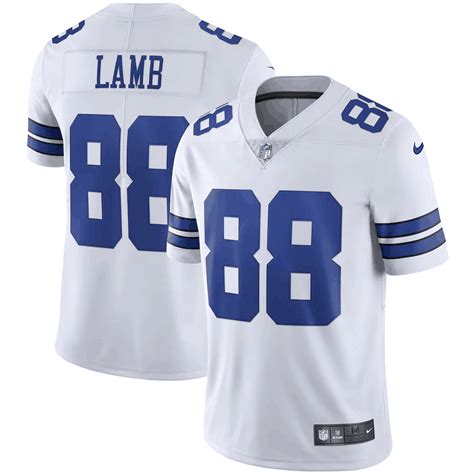 Mens Dallas Cowboys 88 Ceedee Lamb White Vapor Limited Stitched Nfl