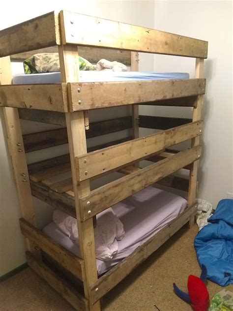 How to buy the best bunk bed mattress. Three-High Bunk Bed for Crib Mattresses - Kade Wilkinson