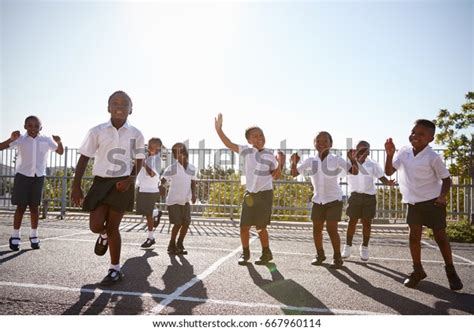 Elementary School Kids Having Fun School Stock Photo Edit Now 667960114