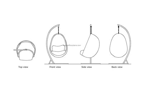 Hanging Chair Free Cad Drawings