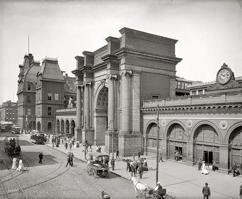 North Station Boston Massachusetts 1905 Vintage Photographs Vintage