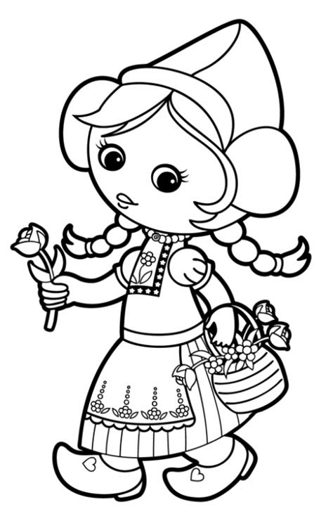 Auf dieser webseite finden sie einige malvorlagen für window color fensterbilder zum thema verschiedenes. Kostenlose Malvorlage Karneval, Fasching, Fastnacht: Verkleidung Holländerin zum Ausmalen