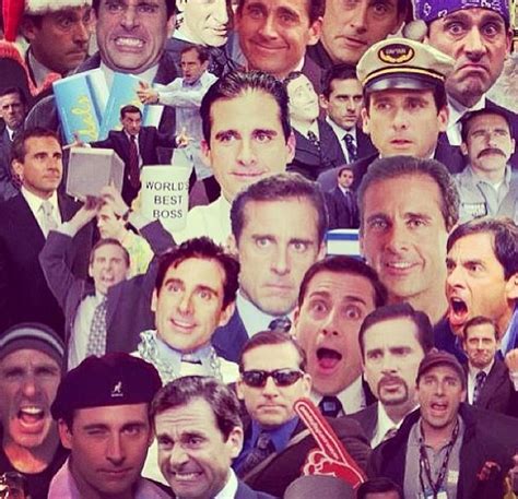 The Many Faces Of Michael Scott Yearbook Ideas Paper People Dunder