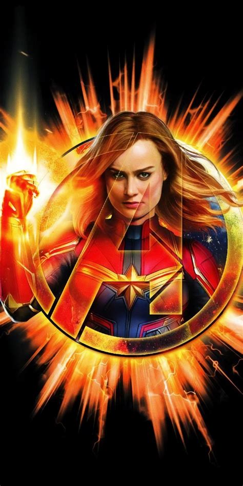 Avengers Endgame Captain Marvel Artwork 2018 1080x2160 Wallpaper Captain Marvel Marvel