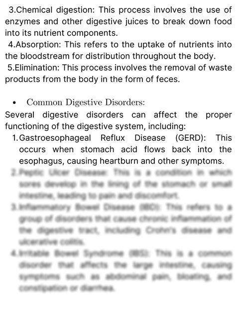 Solution Overview Of The Digestive System And Common Digestive