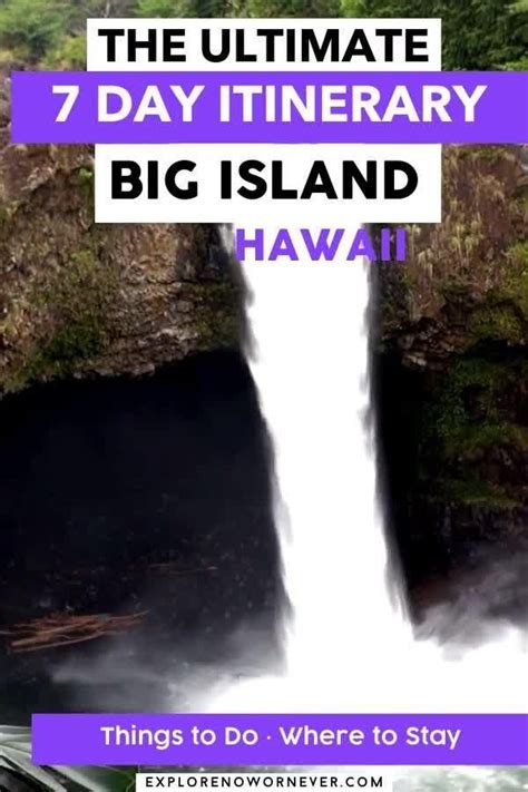 The Perfect Big Island Itinerary For 2023 7 Days In Paradise Video Video Big Island
