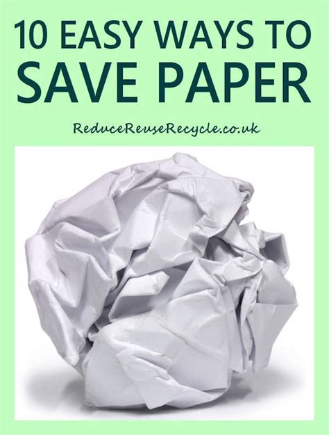 10 Ways To Save Paper