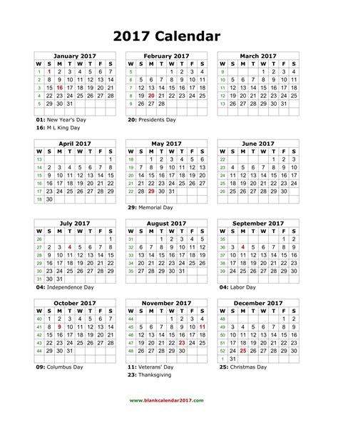 7 Best Images Of Free Printable Blank Calendar Template 2017 Images